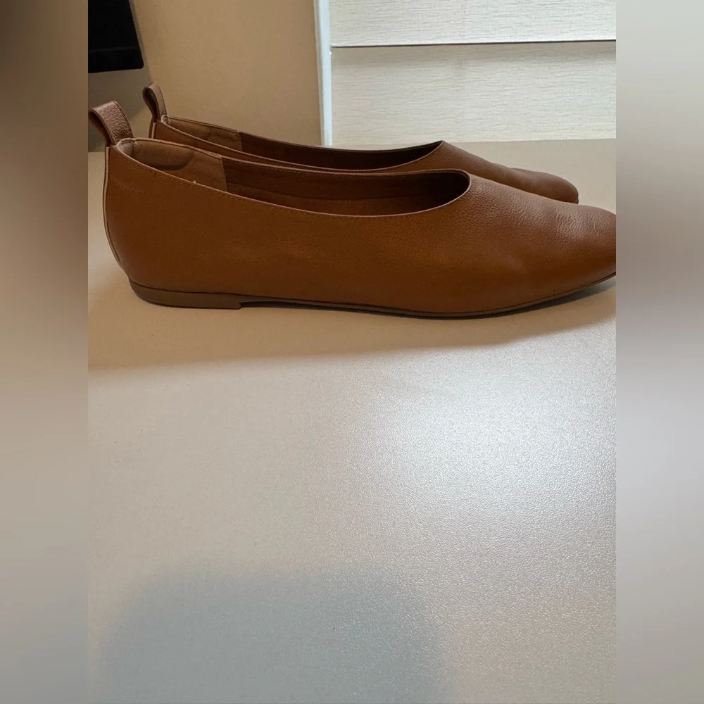 Everlane Cognac Leather Ballet Flats - Picture 2 of 3